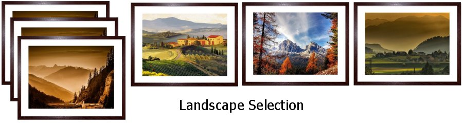 Landscape Selection Art Framed Prints